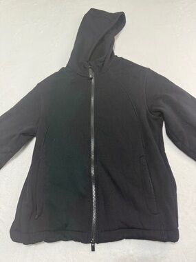 Athleta Black Cozy Fleece Jacket